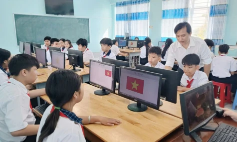 Xã Tam Nông: Niềm vui từ không gian học tập mới