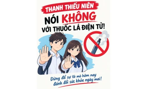 Thanh niên nói không với thuốc lá điện tử
