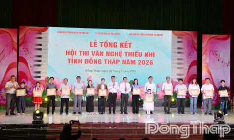 Dong Thap: 91 Prizes Awarded at Children’s Performing Arts Competition
