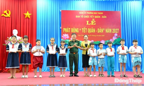 Phường Đạo Thạnh phát động “Tết Quân - Dân” năm 2027