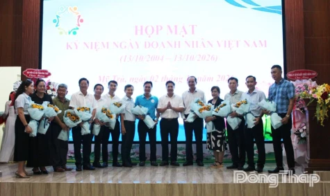 Phường Mỹ Trà: Họp mặt kỷ niệm Ngày Doanh nhân Việt Nam