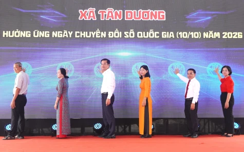 Xã Tân Dương: Phát động hưởng ứng Ngày Chuyển đổi số Quốc gia