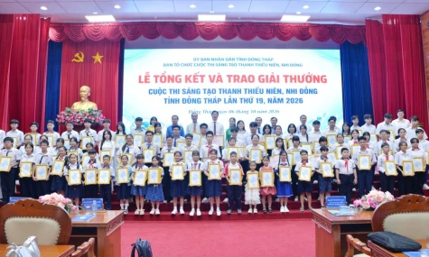 Đồng Tháp: 93 mô hình, sản phẩm được vinh danh tại Cuộc thi Sáng tạo thanh thiếu niên, nhi đồng