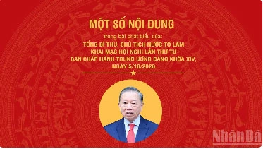 [Infographic] Một số nội dung trong phát biểu của Tổng Bí thư, Chủ tịch nước Tô Lâm khai mạc Hội nghị lần thứ tư Ban Chấp hành Trung ương Đảng khóa XIV