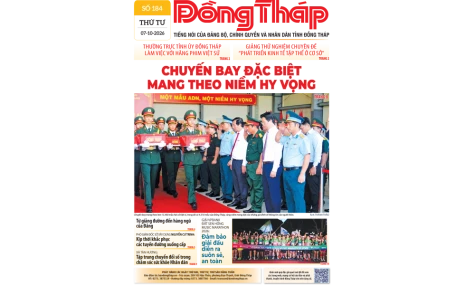 Đón đọc Báo Đồng Tháp số ra ngày 7-10-2026