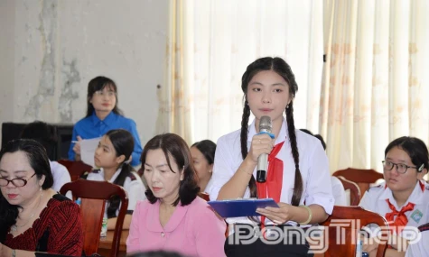 Đồng Tháp: Trẻ em lên tiếng xây dựng môi trường số an toàn, thân thiện