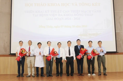 Bệnh viện Đa khoa Đồng Tháp: Hội thảo khoa học và tổng kết triển khai kỹ thuật can thiệp mạch vành
