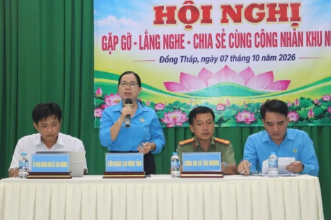 Đồng Tháp: Công đoàn đến gần hơn với công nhân khu nhà trọ