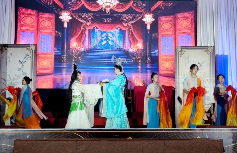 Sinh viên Đồng Tháp công diễn vở cải lương tuồng cổ “Đường về San Hậu"