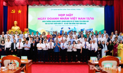 Đồng Tháp: Ghi nhận, tôn vinh doanh nghiệp, doanh nhân tiêu biểu năm 2026