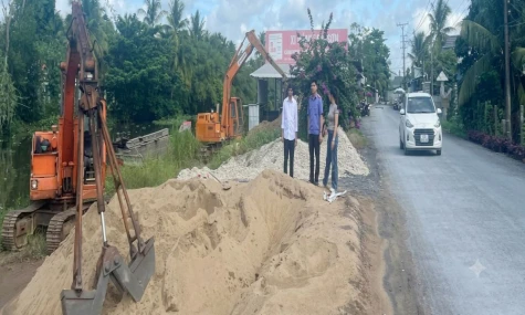 Cửa hàng vật liệu xây dựng khắc phục ô nhiễm