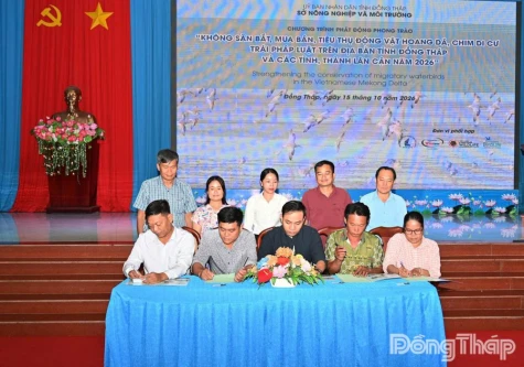 Phát động Phong trào không săn bắt, mua bán, tiêu thụ động vật hoang dã, chim di cư trái pháp luật