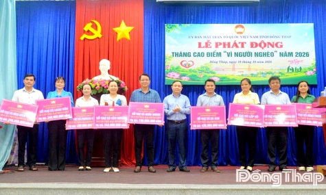 Đồng Tháp: Phát động Tháng cao điểm “Vì người nghèo” năm 2026