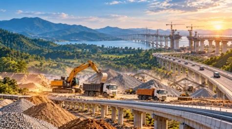 Điều phối vật liệu xây dựng giữa các tỉnh, thành phố phục vụ các công trình trọng điểm quốc gia
