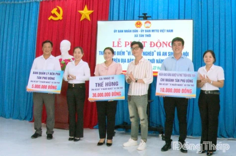 Xã Tân Thới phát động Tháng cao điểm “Vì người nghèo” năm 2026