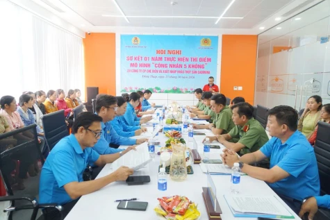 Đồng Tháp: Sơ kết, nhân rộng mô hình “Công nhân 5 không”