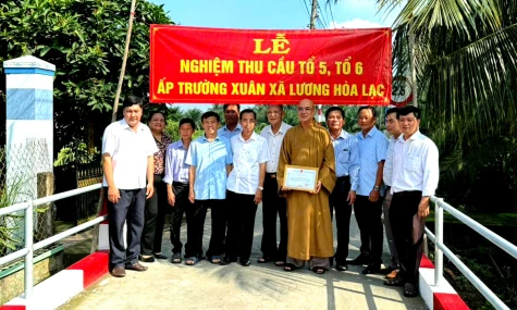 Xã Lương Hòa Lạc: Đưa vào sử dụng cầu giao thông nông thôn