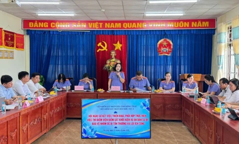 VKSND khu vực 4 - Đồng Tháp: Tăng cường phối hợp để bảo vệ lợi ích công theo Nghị quyết số 205