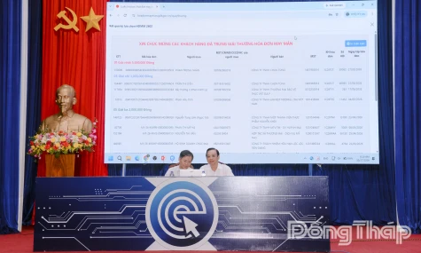 Thuế tỉnh Đồng Tháp: Quay thưởng “Hóa đơn may mắn” kỳ quý II năm 2026