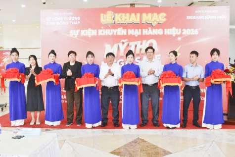 Đồng Tháp: Khai mạc Sự kiện khuyến mại hàng hiệu Mỹ Tho Mega Sale 2026
